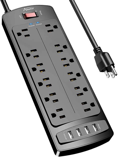 surge protector with 12 outlets